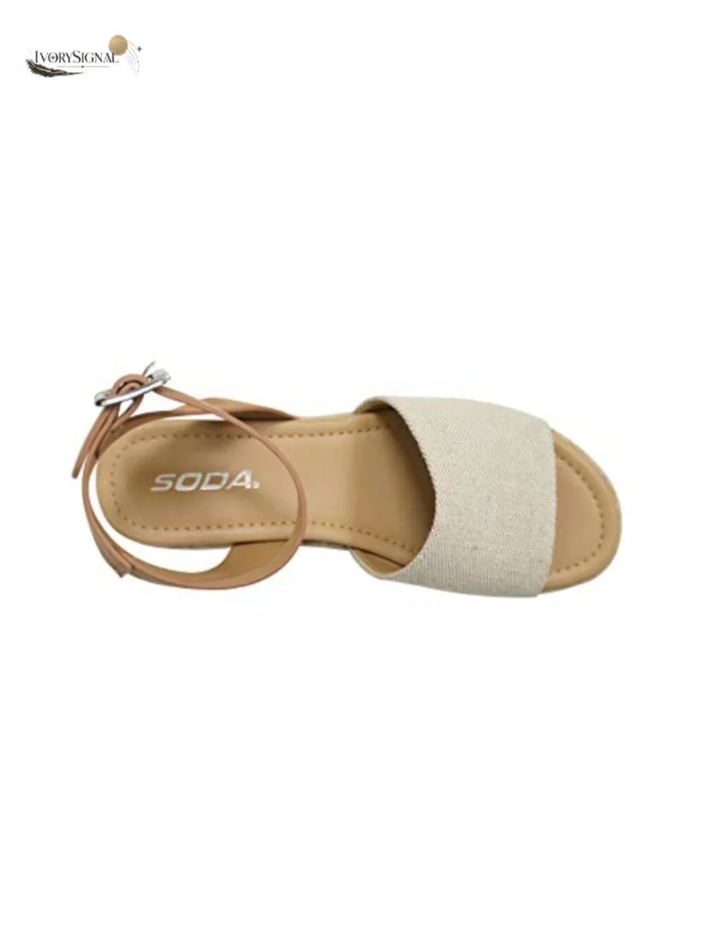 Open Toe Ankle Strap Espadrille Wedge Sandal Flatform